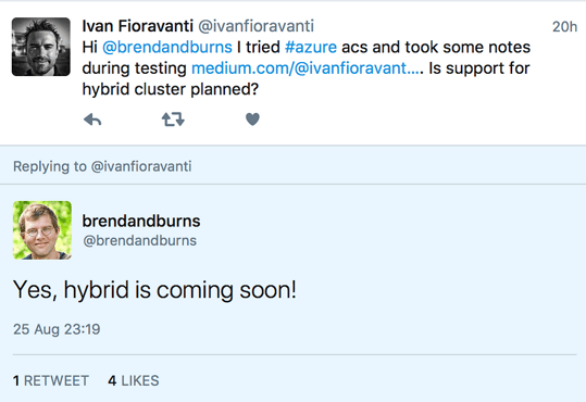 Support for Hybrid cluster is coming