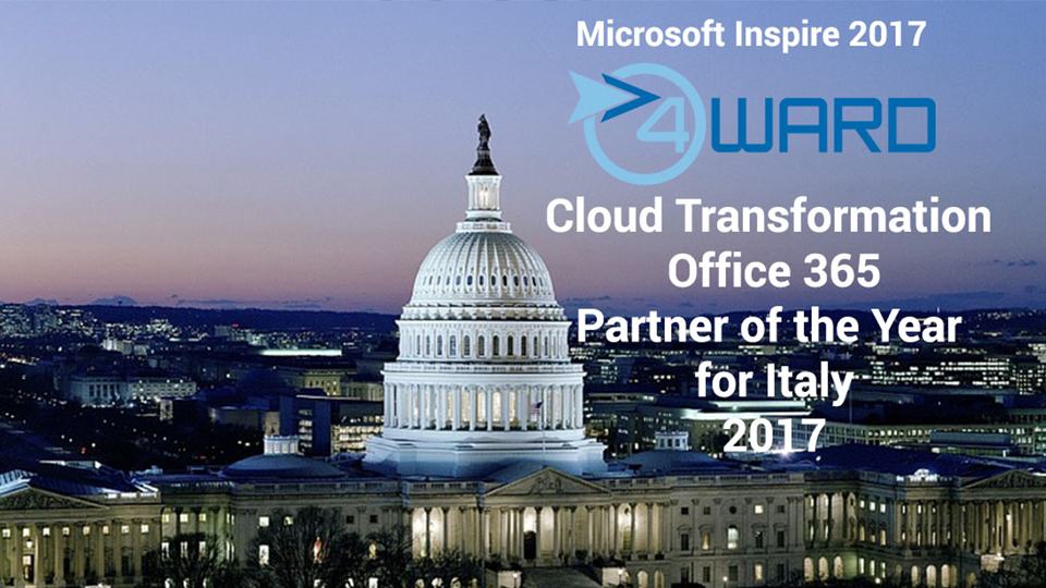 4ward vince il Cloud Transformation Office 365 Award for Italy