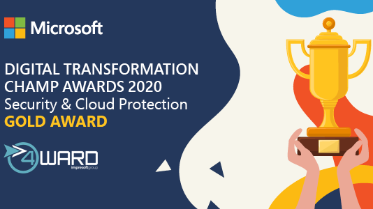4wardPRO premiata al Microsoft Inspire 2020 con il Security & Cloud Protection GOLD Award